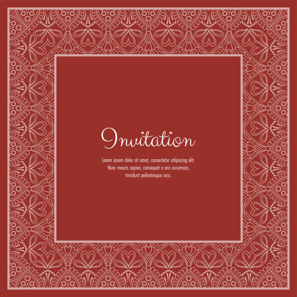 绘画插图,贺卡,边框