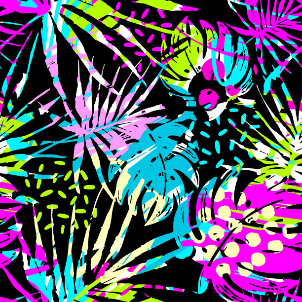 涂鸦复古风格手绘街头艺术插画