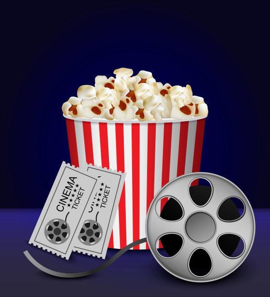 爆米花矢量文字