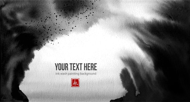 意境禅意装饰抽象画