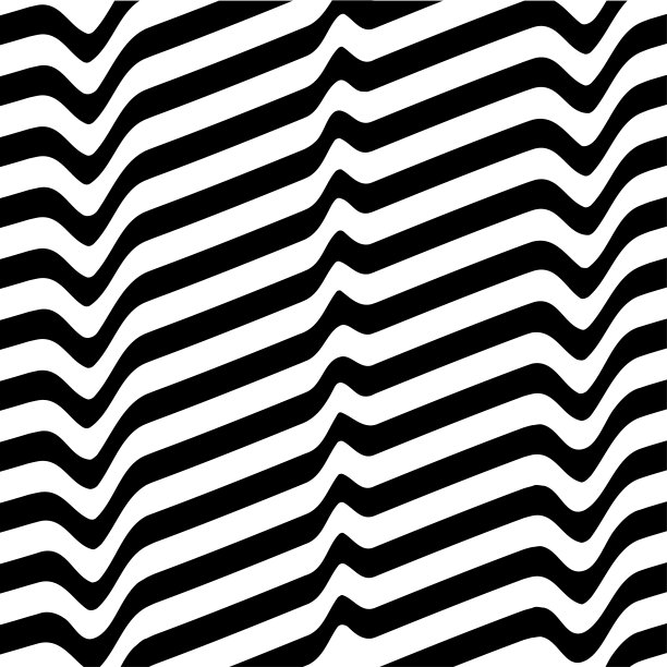 简单条纹动感曲线波浪