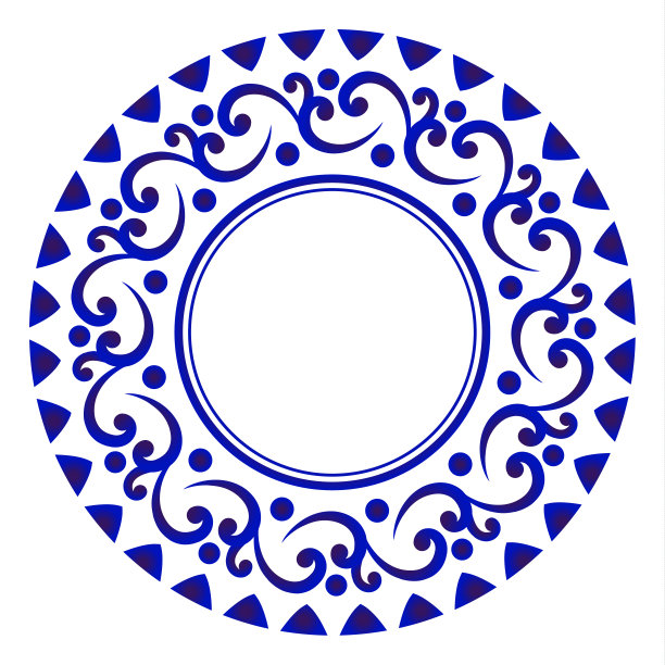 圆形古典传统花纹