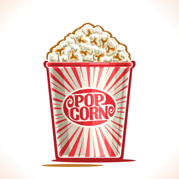 爆米花设计字体