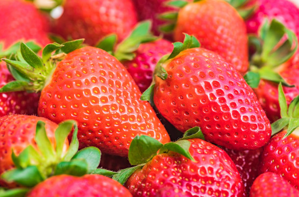 草莓,浆果,熟的