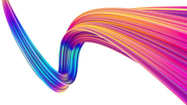 炫彩流动色彩背景