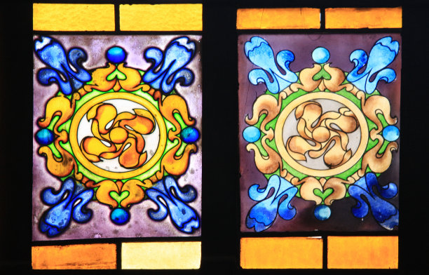 染色玻璃花窗图形