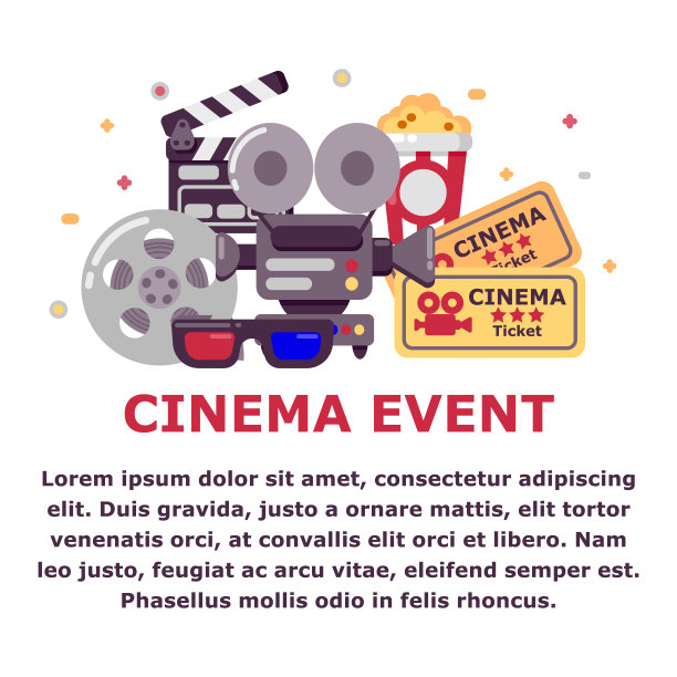 爆米花矢量文字