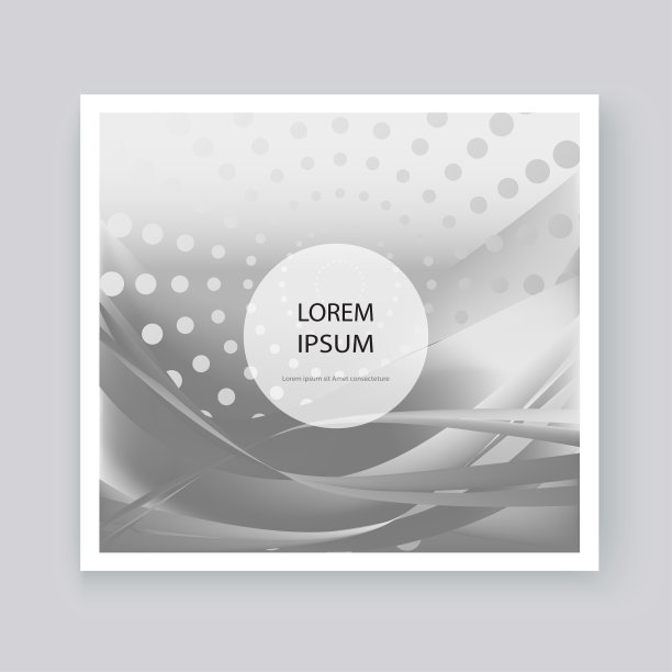 灰色圆形图案封面