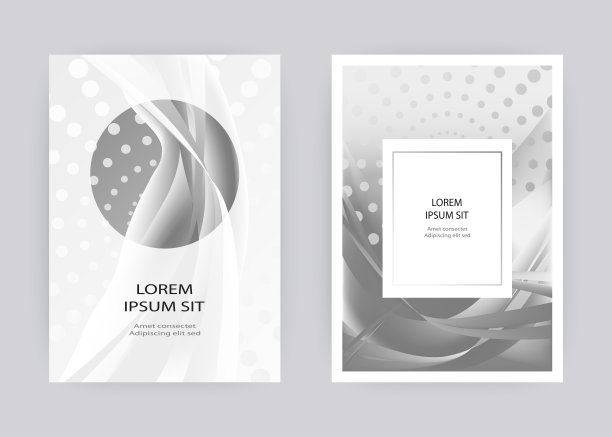 灰色圆形底纹封面