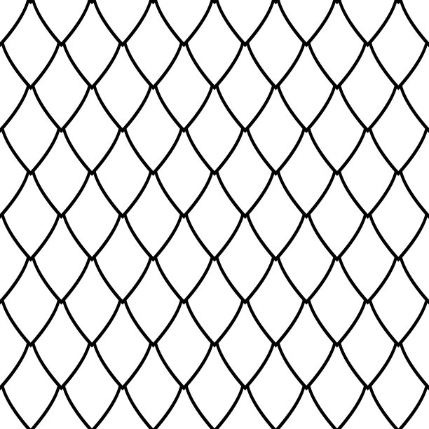 鳞纹矢量插画
