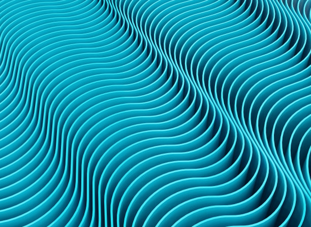 简单条纹动感曲线波浪