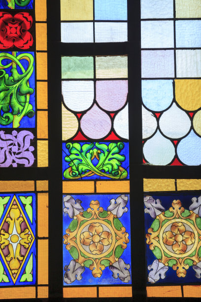 染色玻璃花窗图形