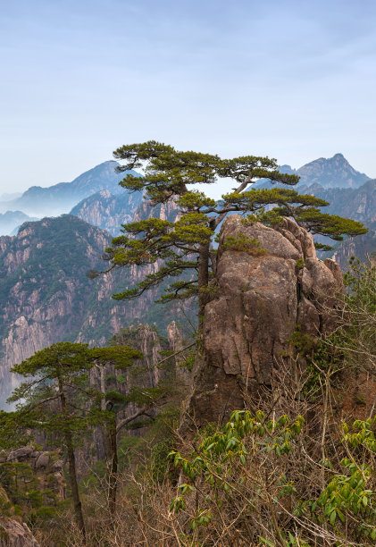 远山群山黄山绿水青山