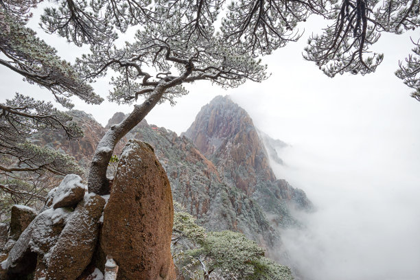 远山群山黄山绿水青山