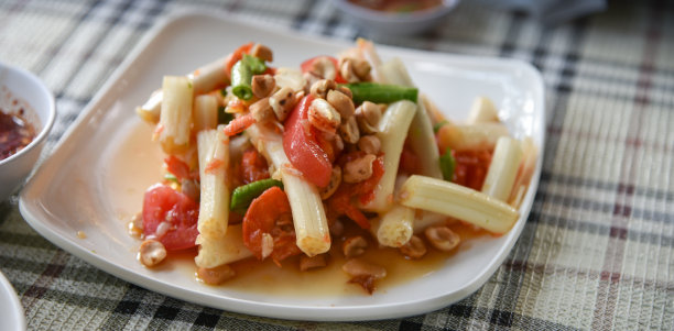 高级西餐,泰国食品,煮熟