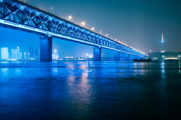 长江大桥夜景