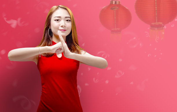 传统节日东方女性服饰