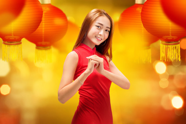 传统节日东方女性服饰