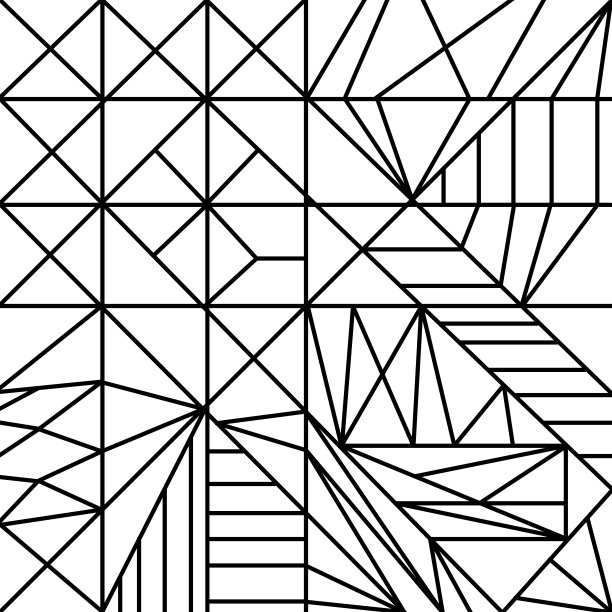 极简线条创意几何