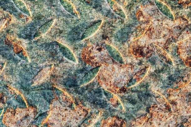 斑驳锈迹金属表面纹理