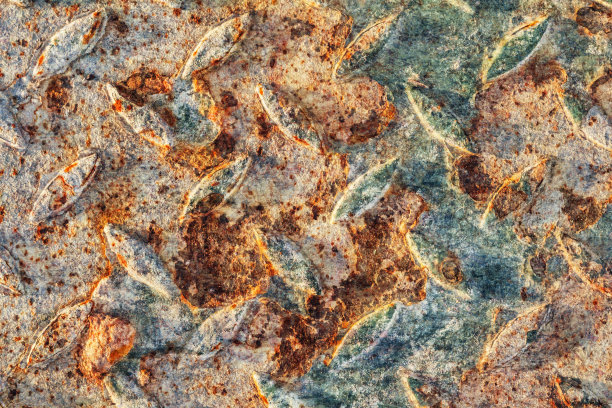 斑驳锈迹金属表面纹理