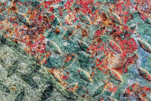 斑驳锈迹金属表面纹理