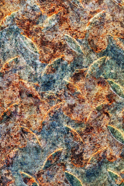 斑驳锈迹金属表面纹理