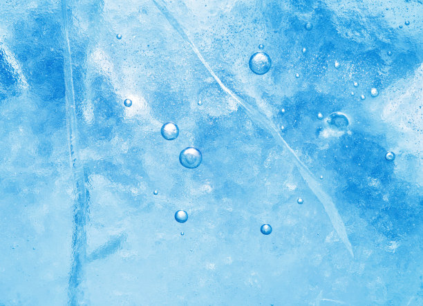 蓝色冰面纹理背景图