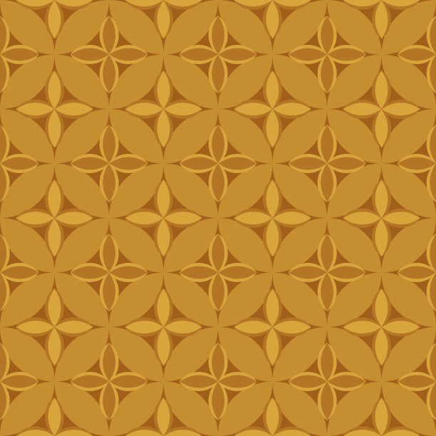 几何拼接复古风花纹图案