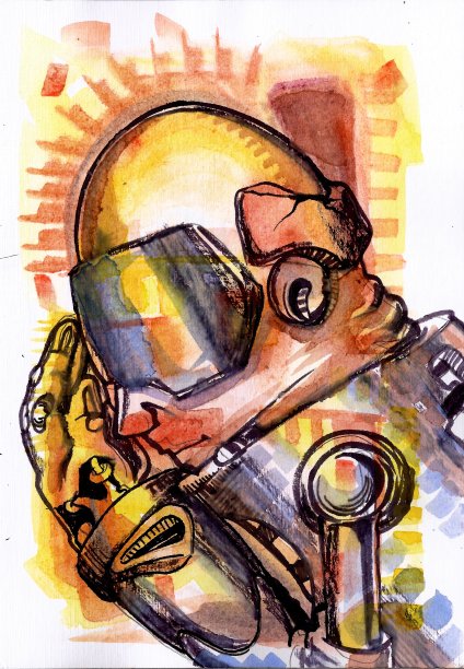 印尼水彩印尼插画