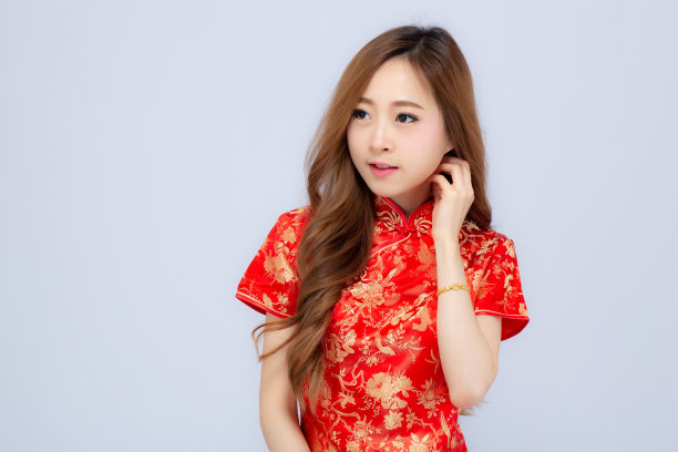 传统节日东方女性服饰