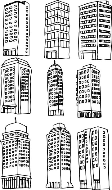 城市素描城市建筑