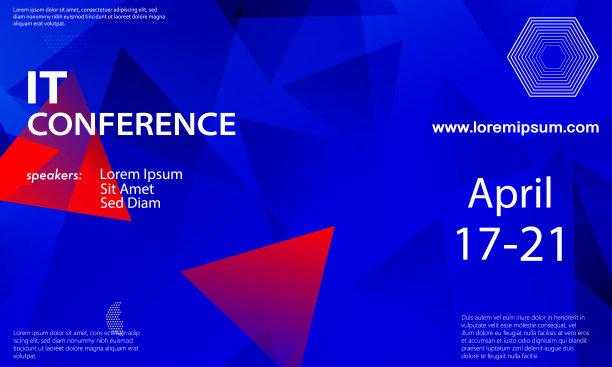 红蓝色论坛活动大会背景