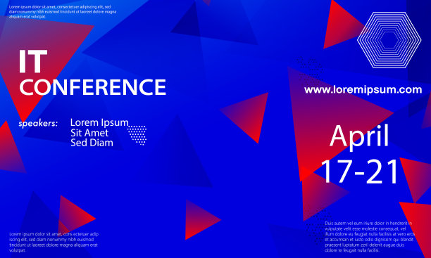 红蓝色论坛活动大会背景