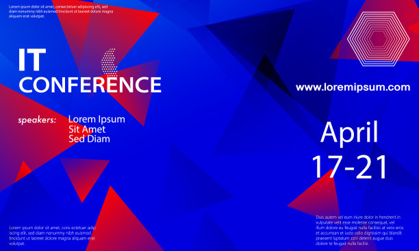 红蓝色论坛活动大会背景