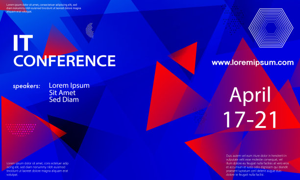 红蓝色论坛活动大会背景