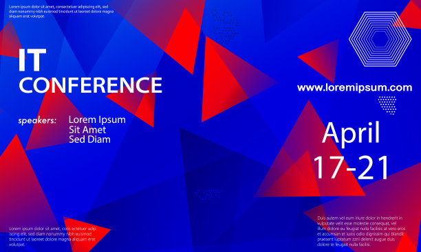 红蓝色论坛活动大会背景