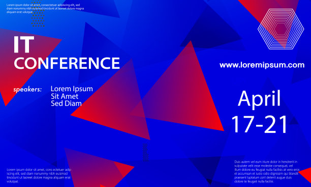 红蓝色论坛活动大会背景