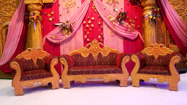 婚礼酒席舞台背景图片