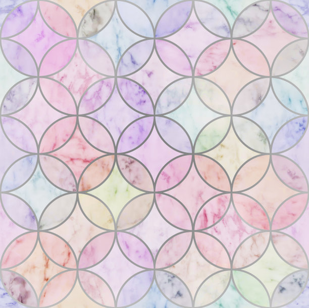 精美圆形渐变花纹图案