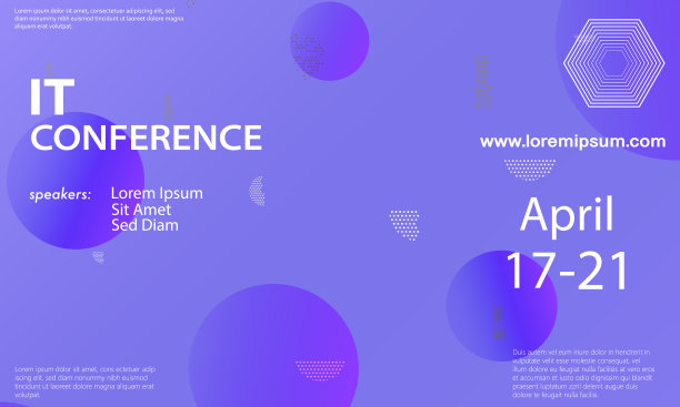 紫色渐变会议背景