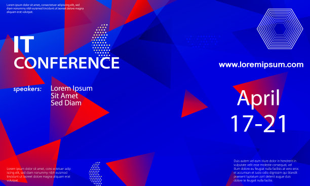 红蓝色论坛活动大会背景