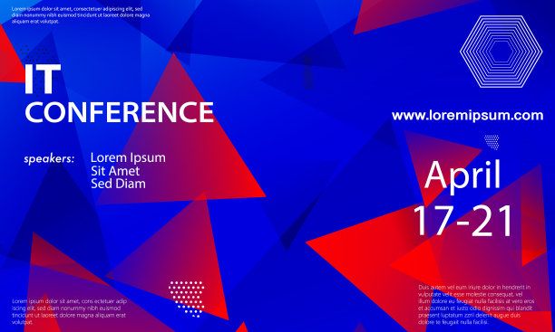 红蓝色论坛活动大会背景