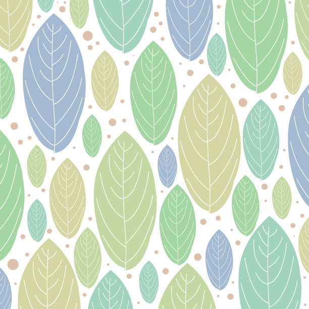 抽象热带植物叶子背景