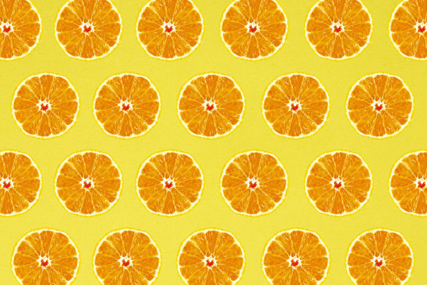 橙色图案桔黄背景
