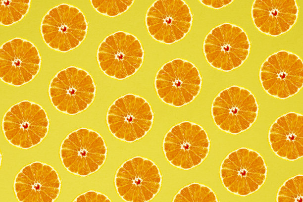 橙色图案桔黄背景