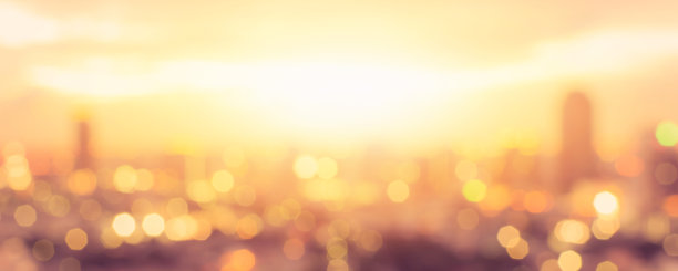 高端商业城市背景板