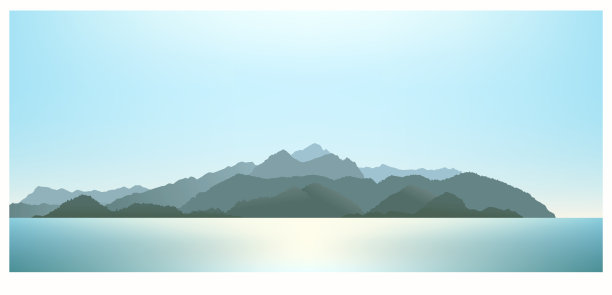 高清简约大气山水