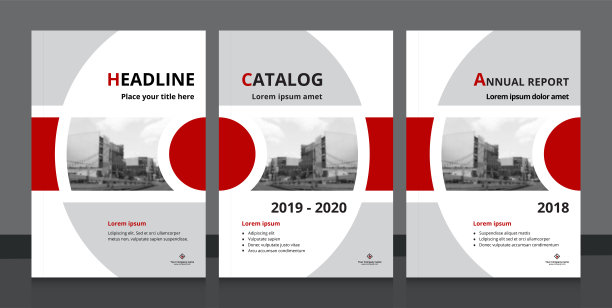 商务画册红色封面设计