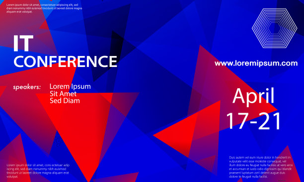 红蓝色论坛活动大会背景